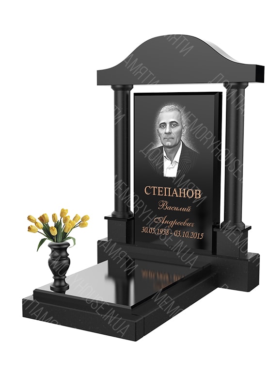 Модель памятника с аркой из гранита - КОЛ028