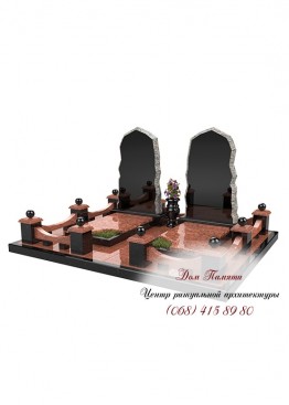 Меморіальний комплекс на могилу з граніту - КОМП087