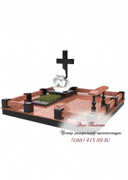 Мемориальный комплекс на могилу из гранита  - КОМП096