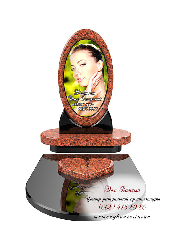 Пам'ятник з фотосклом ПФС001