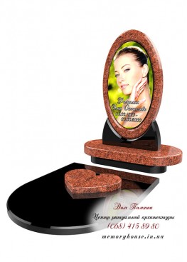Памятник с фотостеклом. Модель - ПФС001 Памятник с фотостеклом. Модель - ПФС001