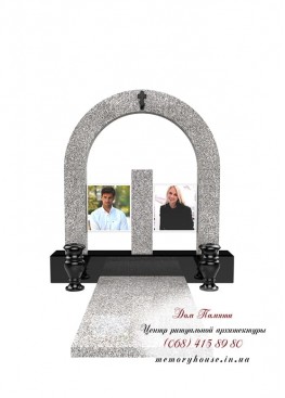 Памятник с фотостеклом. Модель - ПФС002 Памятник с фотостеклом. Модель - ПФС002