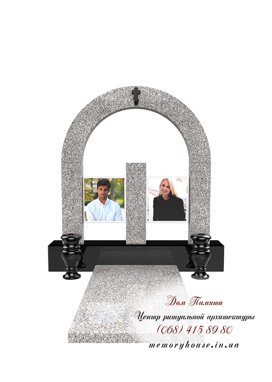 Пам'ятник з фотосклом ПФС002