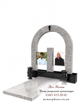Памятник с фотостеклом. Модель - ПФС002 Памятник с фотостеклом. Модель - ПФС002