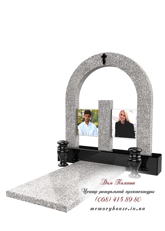 Пам'ятник з фотосклом ПФС002