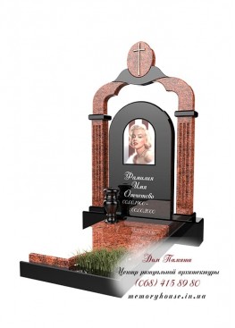 Памятник с фотостеклом. Модель - ПФС011 Памятник с фотостеклом. Модель - ПФС011