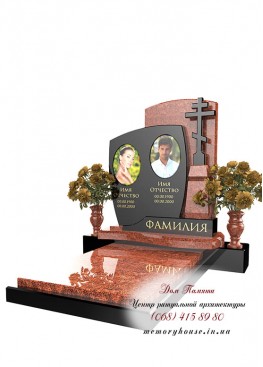 Памятник с фотостеклом. Модель - ПФС012 Памятник с фотостеклом. Модель - ПФС012