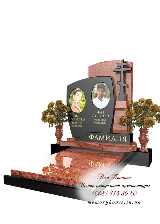 Пам'ятник з фотосклом ПФС012