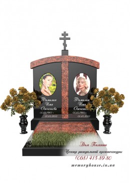 Памятник с фотостеклом. Модель - ПФС013 Памятник с фотостеклом. Модель - ПФС013