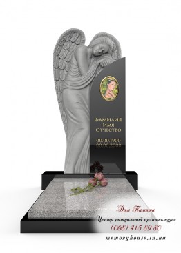 Памятник с ангелом. Модель - ПСА017