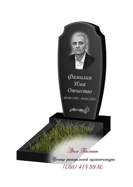 Вертикальная модель памятника из гранита - ВЕРТ114