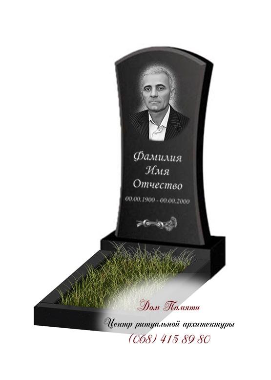 Вертикальная модель памятника из гранита - ВЕРТ115