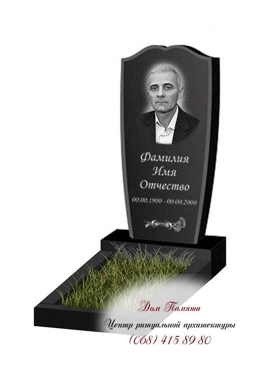 Вертикальная модель памятника из гранита - ВЕРТ117