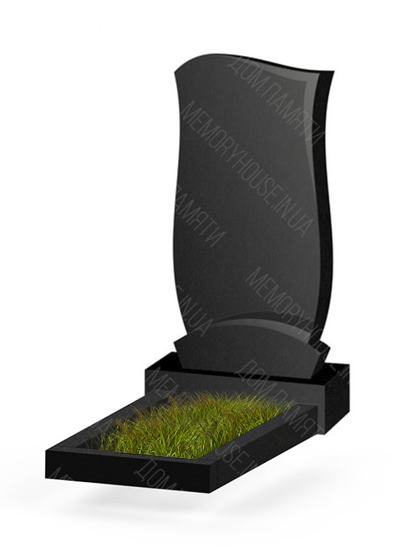 Вертикальная модель памятника из гранита - ВЕРТ133