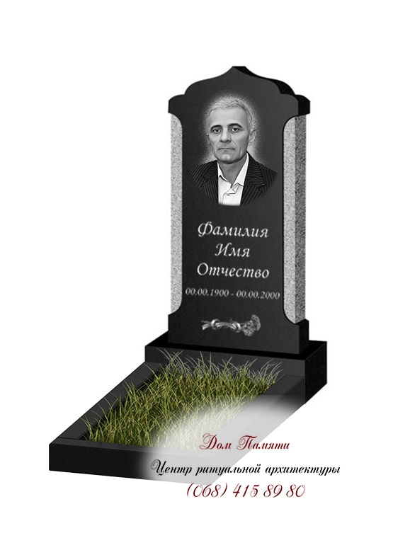 Вертикальная модель памятника из гранита - ВЕРТ146