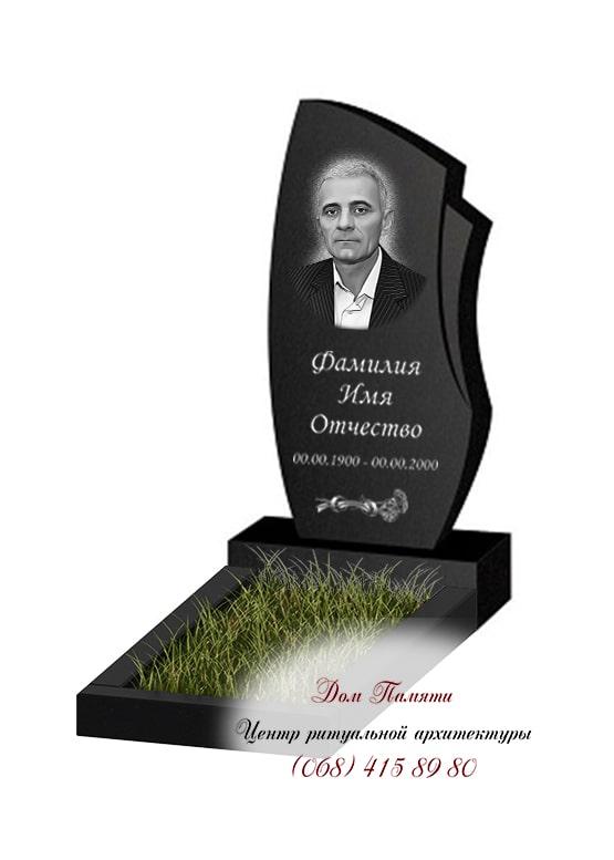 Вертикальная модель памятника из гранита - ВЕРТ174