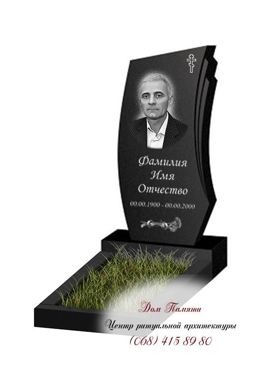 Вертикальная модель памятника из гранита - ВЕРТ176