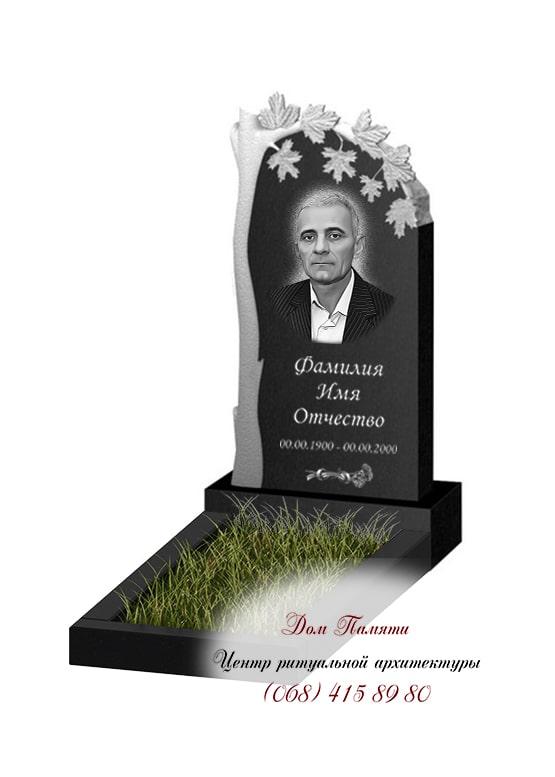 Вертикальная модель памятника из гранита - ВЕРТ213