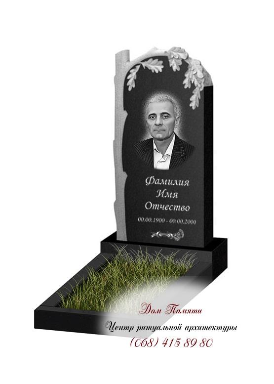 Вертикальная модель памятника из гранита - ВЕРТ215