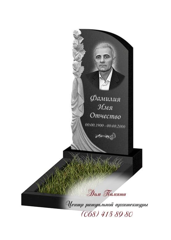 Вертикальная модель памятника из гранита - ВЕРТ230