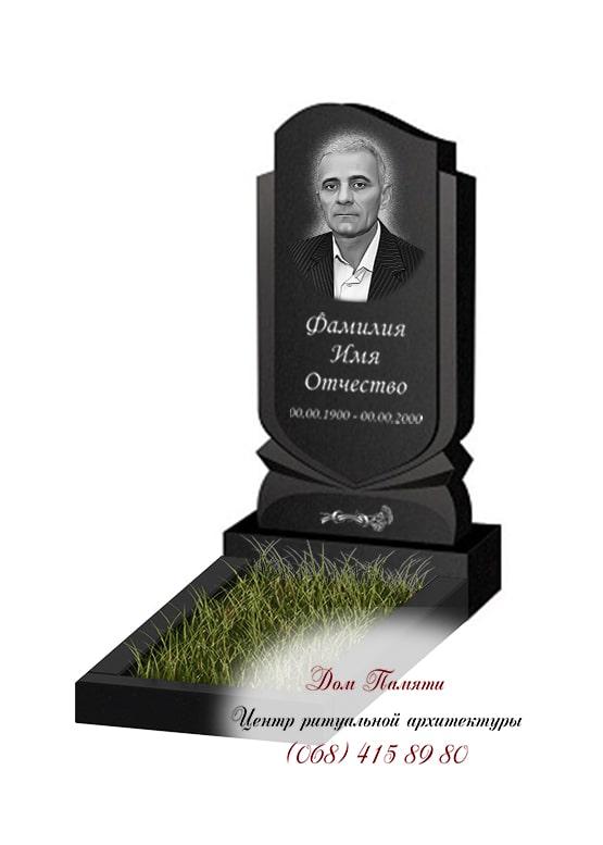 Вертикальная модель памятника из гранита - ВЕРТ234
