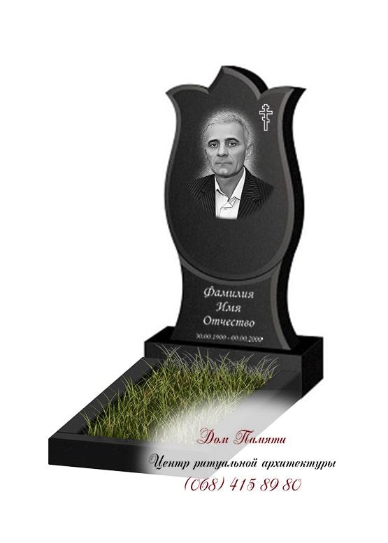 Вертикальная модель памятника из гранита - ВЕРТ249