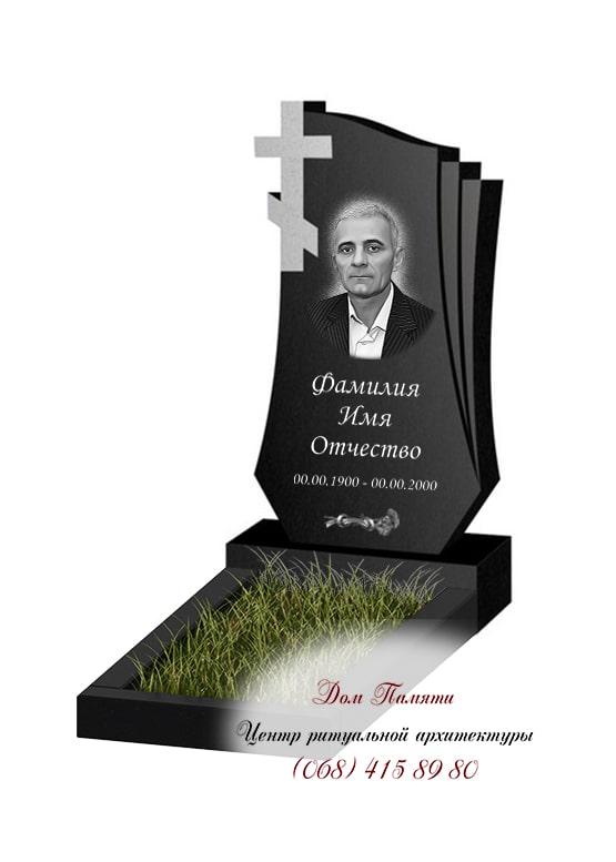 Вертикальная модель памятника из гранита - ВЕРТ261