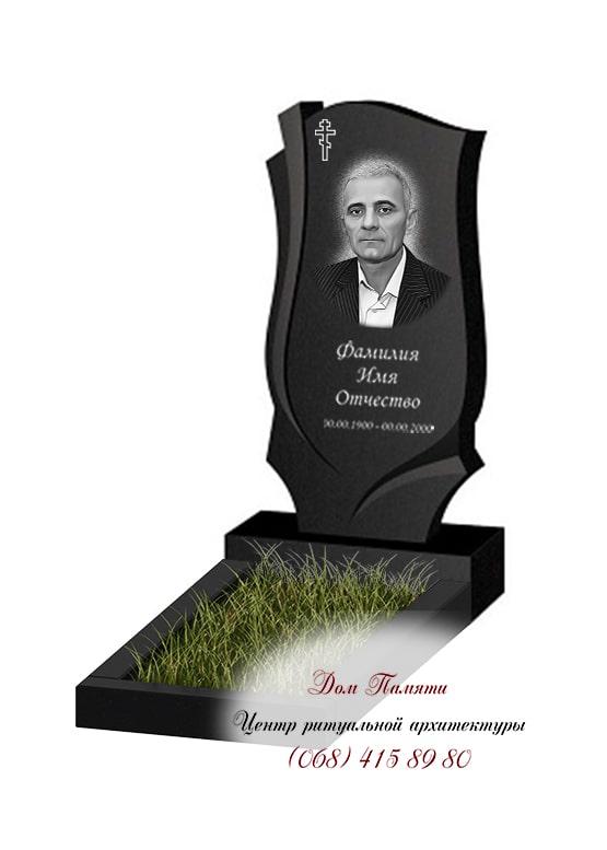 Вертикальная модель памятника из гранита - ВЕРТ263