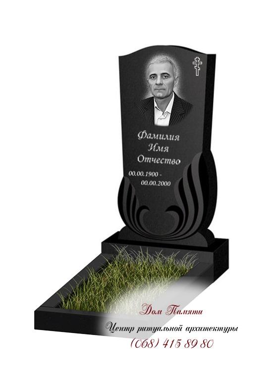Вертикальная модель памятника из гранита - ВЕРТ269