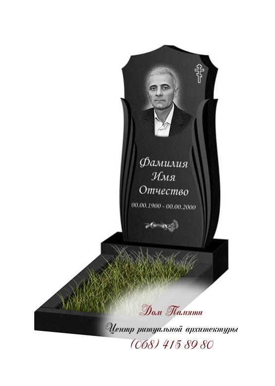 Вертикальная модель памятника из гранита - ВЕРТ274