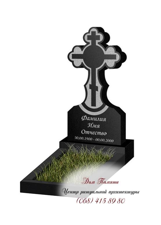 Вертикальная модель памятника из гранита - ВЕРТ278