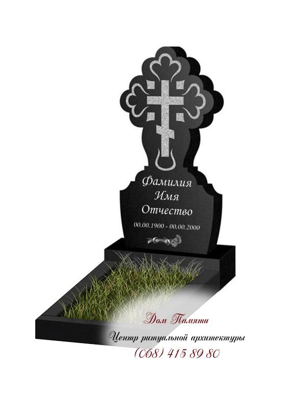 Вертикальная модель памятника из гранита - ВЕРТ279