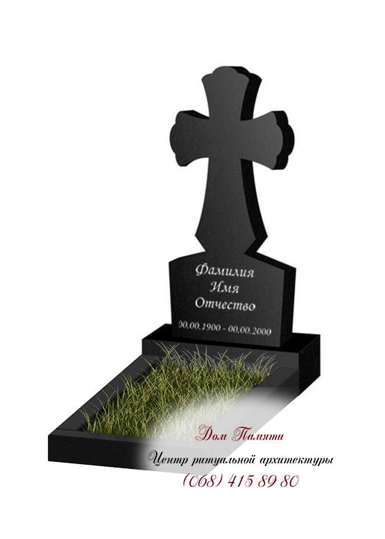 Вертикальная модель памятника из гранита - ВЕРТ282