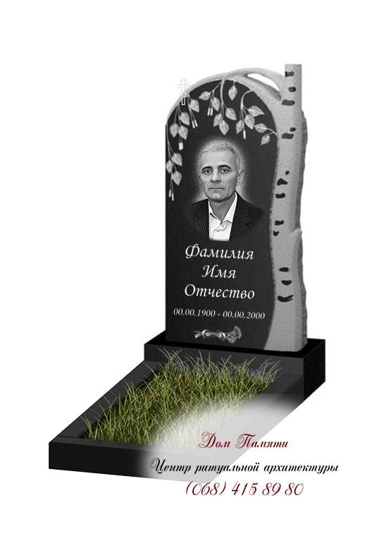 Вертикальная модель памятника из гранита - ВЕРТ319