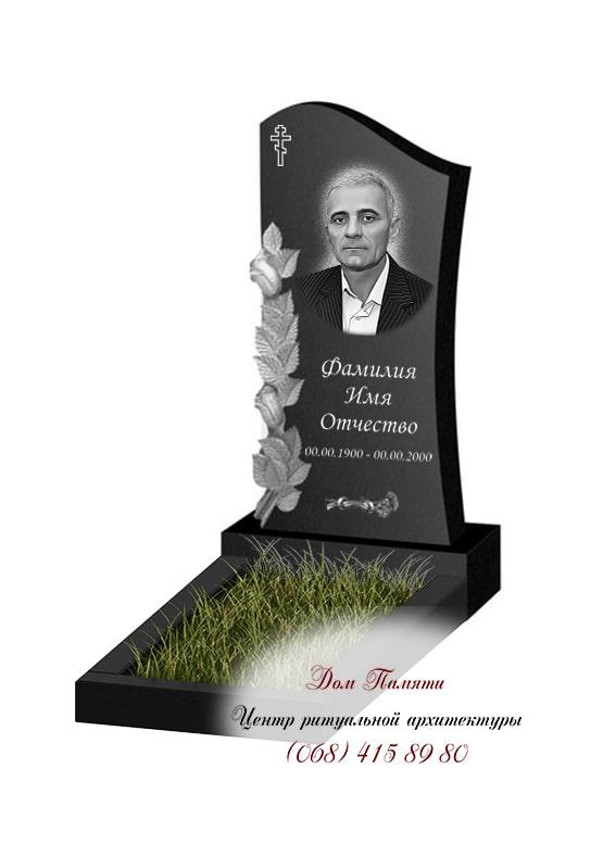 Вертикальная модель памятника из гранита - ВЕРТ374