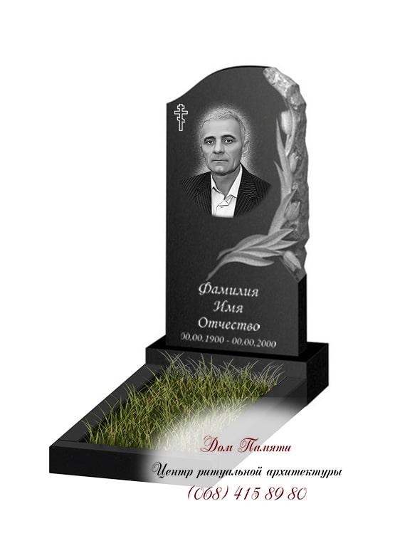 Вертикальная модель памятника из гранита - ВЕРТ382