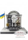 Пам'ятник для військовослужбовця з граніту — ЗСУ011