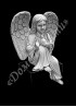 Ручная и машинная граверовка ангелов. Ангел модель - АНГ022