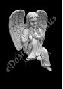 Ручная и машинная граверовка ангелов. Ангел модель - АНГ022