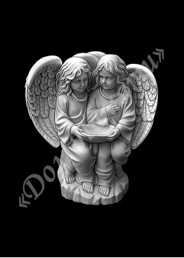 Ручная и машинная граверовка ангелов, Ангел модель - АНГ025