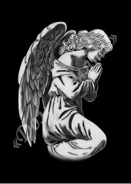 Ручная и машинная граверовка ангелов, Ангел модель - АНГ027
