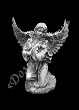 Ручная и машинная граверовка ангелов, Ангел модель - АНГ029