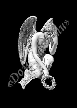 Ручная и машинная граверовка ангелов, Ангел модель - АНГ030