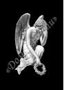 Ручная и машинная граверовка ангелов. Ангел модель - АНГ030