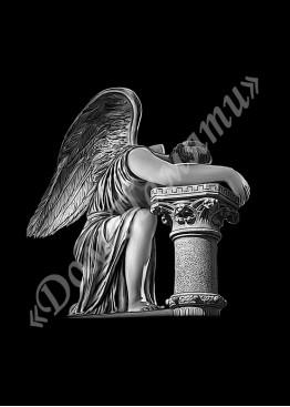 Ручная и машинная граверовка ангелов, Ангел модель - АНГ032