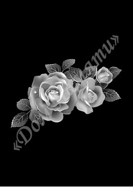 Ручная и машинная граверовка цветов, Цветы модель - ЦВТ017