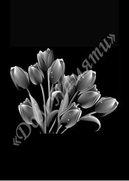 Ручная и машинная граверовка цветов, Цветы модель - ЦВТ030