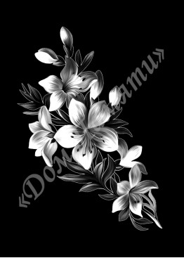 Ручная и машинная граверовка цветов, Цветы модель - ЦВТ031 Ручная и машинная граверовка цветов, Цветы модель - ЦВТ031