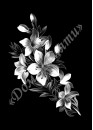Ручная и машинная граверовка цветов. Цветы модель - ЦВТ031