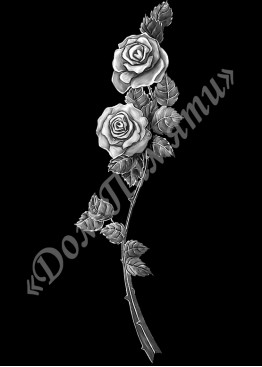 Ручная и машинная граверовка цветов, Цветы модель - ЦВТ037 Ручная и машинная граверовка цветов, Цветы модель - ЦВТ037